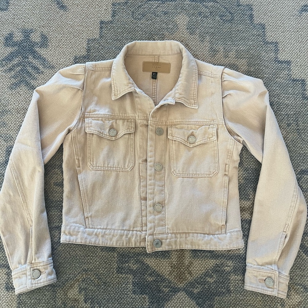 Women's Cream Denim Jacket